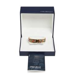 Pre Owned Frey Wille Hommage à Gustav Klimt Hoffnung Ballerina Clasp Bangle S