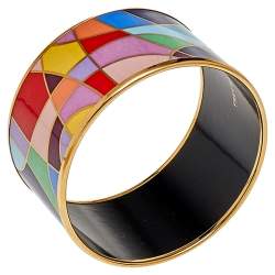 Pre Owned Frey Wille Multicolor Ode to Joy of Life Heavenly Joy Bordered Diva Bangle