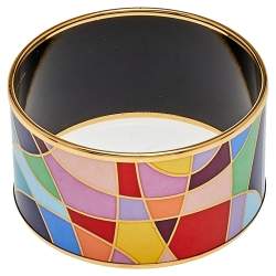 Pre Owned Frey Wille Multicolor Ode to Joy of Life Heavenly Joy Bordered Diva Bangle