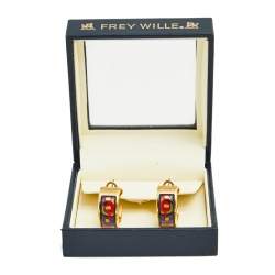 Pre Owned Frey Wille Hommage à Hundertwasser Spiral of Life Mini-Creole Earrings