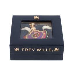 Pre Owned Frey Wille Hommage à Hundertwasser Spiral of Life Half Moon Pendant Necklace