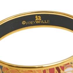 Pre Owned Frey Wille Hommage à Claude Monet Gold Plated Bangle