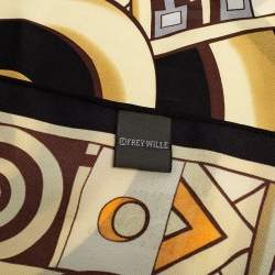 Pre Owned Frey Wille Black Hommage à Gustav Klimt Silk Scarf