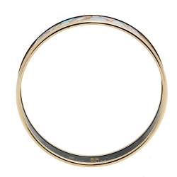 Pre Owned Frey Wille Hommage à Alphonse Mucha Fire Enamel Mullticolor Gold Plated Miss Bangle