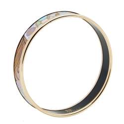 Pre Owned Frey Wille Hommage à Alphonse Mucha Fire Enamel Mullticolor Gold Plated Miss Bangle