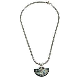 Pre Owned Frey Wille Vintage Homage A Gustav Klimt Half Moon Pendant Necklace