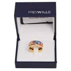Pre Owned Frey Wille Hommage à Gustav Klimt Hoffnung Miss Band Ring EU 55