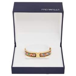 Pre Owned Frey Wille Hommage à Gustav Klimt Hoffnung Clasp Ballerina Bracelet