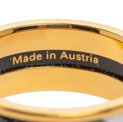 Pre Owned Frey Wille Monochrome Hommage à Gustav Klimt Nixe Miss Ring EU 56