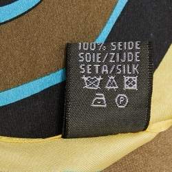 Pre Owned Frey Wille Multicolor Printed Silk Square Scarf