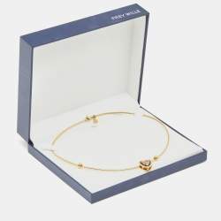 Pre Owned Frey Wille Hommage à Alphonse Mucha Fire Enamel Heart Pendant Necklace