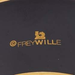 Pre Owned Frey Wille Gold Plated Golden Kalinka Folkloric Bordered Diva Bangle