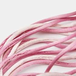 Pre Owned Frey Wille Hommage à Alphonse Mucha Fire Enamel Half Moon Pendant Multi Cord Necklace