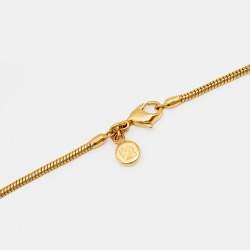 Pre Owned Frey Wille Claude Monet Iris Fire Enamel Gold Plated Pendant Necklace