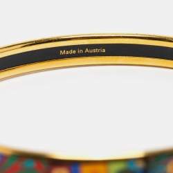 Pre Owned Frey Wille Multicolor Hommage à Hundertwasser Bordered Ultra Bangle 
