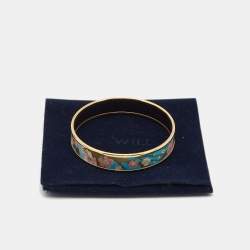 Pre Owned Frey Wille Hommage à Vincent van Gogh L'Amandier Turquoise Bordered Miss Bangle