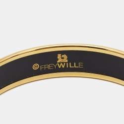 Pre Owned Frey Wille Hommage à Vincent van Gogh L'Amandier Turquoise Bordered Miss Bangle