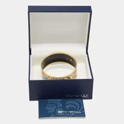 Pre Owned Frey Wille Hommage à Gustav Klimt The Ultimate Kiss Bordered Donna Bangle