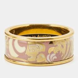 Frey Wille Magic Sphinx Fire Enamel Gold Plated Ring & Necklace Set