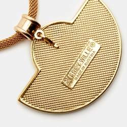 Pre Owned Frey Wille Fire Enamel Gold Tone Necklace