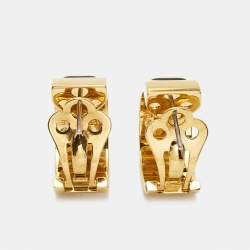 Frey Wille Fire Enamel Gold Tone Earrings