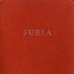 Furla Orange Leather Phone Case 