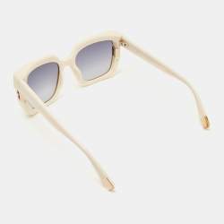 Furla Cream SFU624 Gradient Square Sunglasses