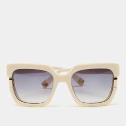 Furla Cream SFU624 Gradient Square Sunglasses
