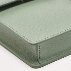 Furla Green Leather Flow Phone Chain Crossbody Bag