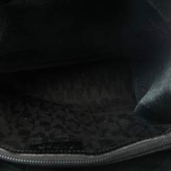 Furla Black Croc Embossed Leather Divide It Tote