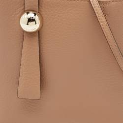 Pre Owned Furla Beige Leather Divide It Mini Tote