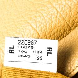 Pre Owned Furla Yellow Leather Artesia Creta Top Handle Bag