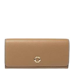 Pre Owned Furla Brown Leather Flap Continental Wallet