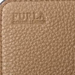 Pre Owned Furla Brown Leather Flap Continental Wallet