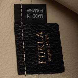 Pre Owned حقيبة فورلا جلد محبب أسود صغيرة