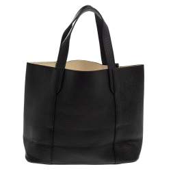 Pre Owned حقيبة فورلا جلد محبب أسود صغيرة