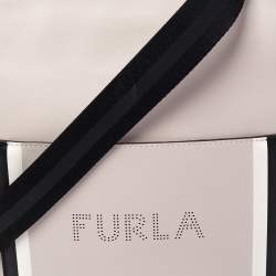 Pre Owned Furla Beige Leather Reale North South Convertible Tote