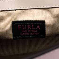 Pre Owned Furla Beige Leather Reale North South Convertible Tote
