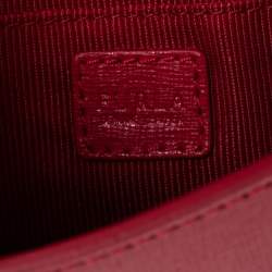 مملوكة مسبقًا حقيبة كتف فورلا سلسلة متروبوليس جلد أحمر