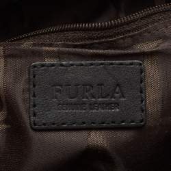 Pre Owned Furla Pink Leather Medium Boston Bag