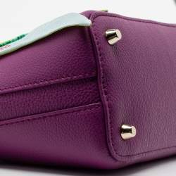 مملوكة مسبقًا Furla Purple Leather My Piper Satchel