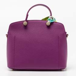 مملوكة مسبقًا Furla Purple Leather My Piper Satchel