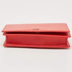 Pre Owned Furla Red Leather Incanto Crossbody Bag