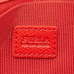 Pre Owned Furla Red Leather Incanto Crossbody Bag