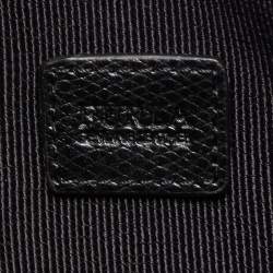 Pre Owned Furla Black Leather Janine Clutch Bag