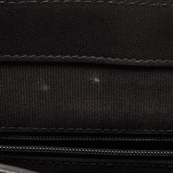 Pre Owned Furla Black Quilted Leather Bella Top Handle Bag