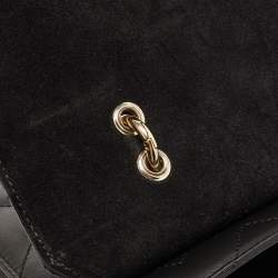 Pre Owned Furla Black Quilted Leather Bella Top Handle Bag