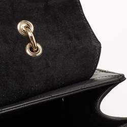 Pre Owned Furla Black Quilted Leather Bella Top Handle Bag