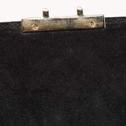 Pre Owned Furla Black Quilted Leather Bella Top Handle Bag