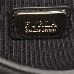 Pre Owned Furla Black Quilted Leather Bella Top Handle Bag